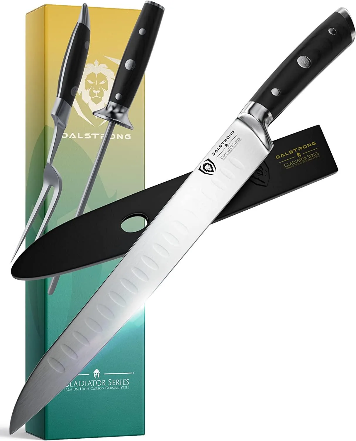 Dalstrong Carving Knife & Fork Set - German Steel - Gladiator Series - Nsf Certified