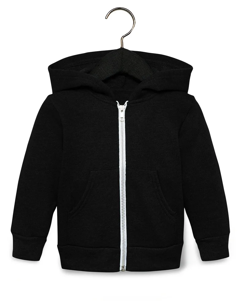 BELLA+CANVAS Toddler Sponge Fleece Full-Zip Hooded Sweatshirt