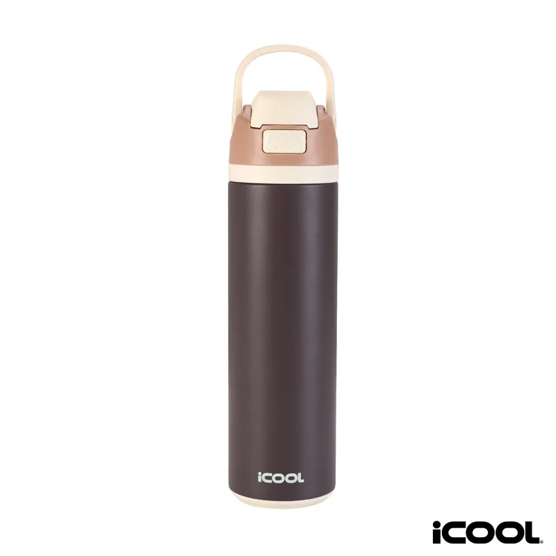 iCOOL Manitou 24 oz. Double Wall, Recycled Stainless Steel Water Bottle view 7