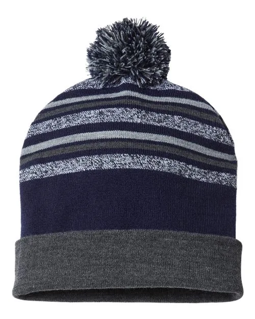 Cap America® USA-Made Striped Beanie