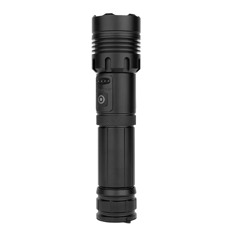 1200LM Metal Flashlight w/2000mAh Rechargeable Battery view 2