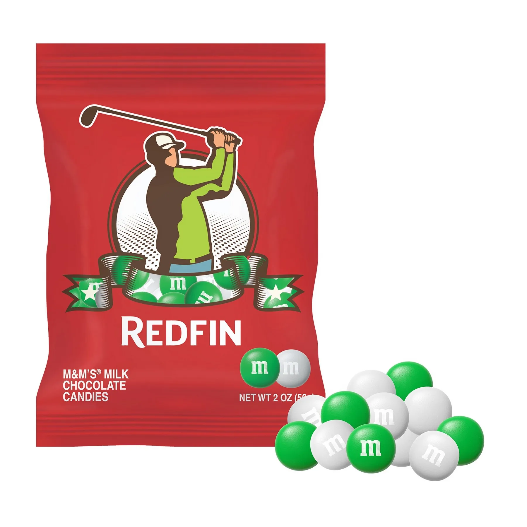 Golf - 2 oz. Color Choice M&M'S® in Full Color Digibag — Aqua