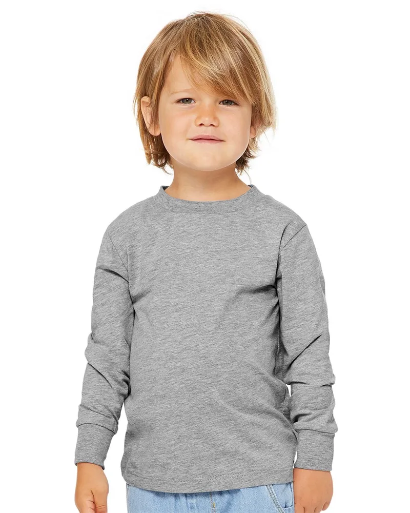 Bella+Canvas® Youth Toddler Jersey Long Sleeve T-Shirt view 2