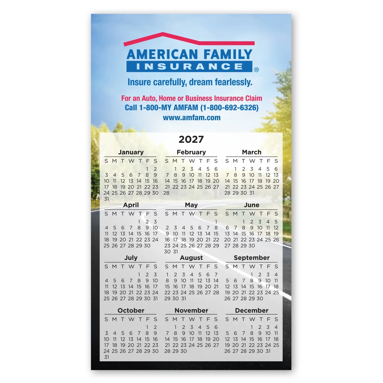 Calendar Large Magnet 3-29/32 x 6-15/16 view 2