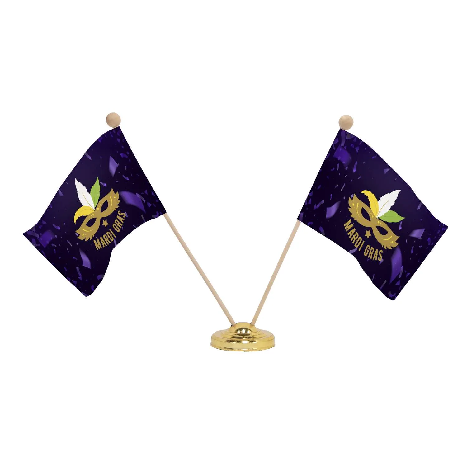 Base for two 4" x 6" Stick Flags view 2