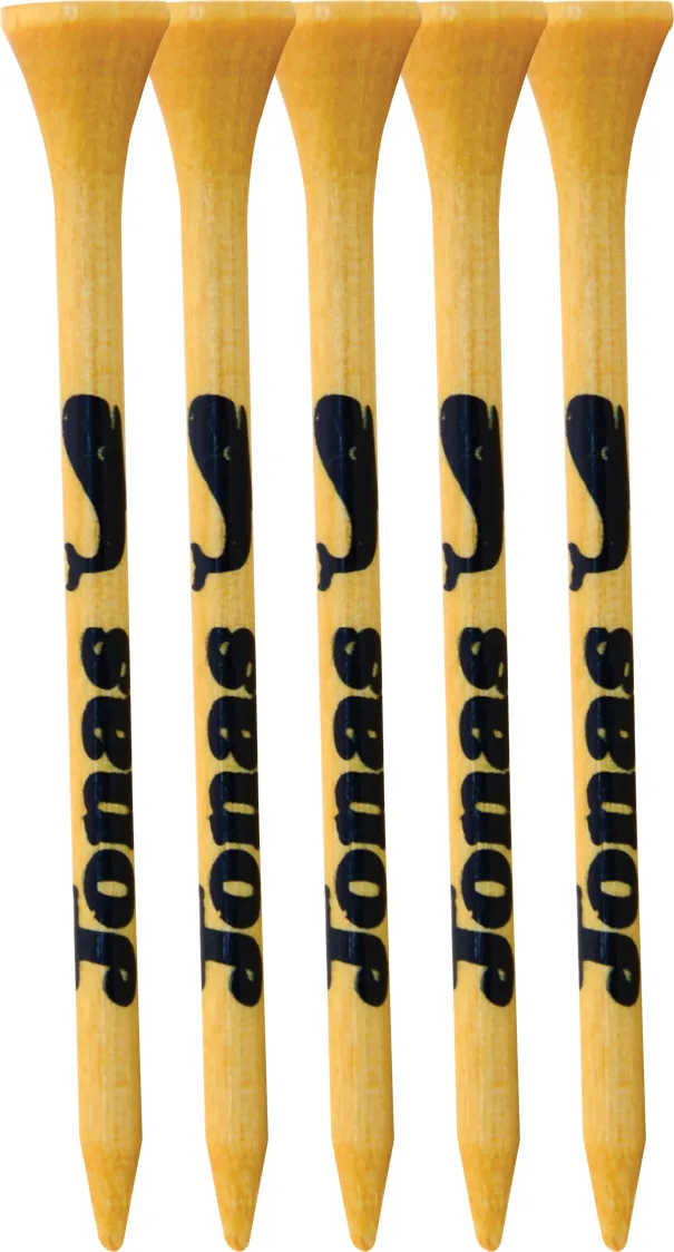 5 Pack of Bamboo Golf Tees