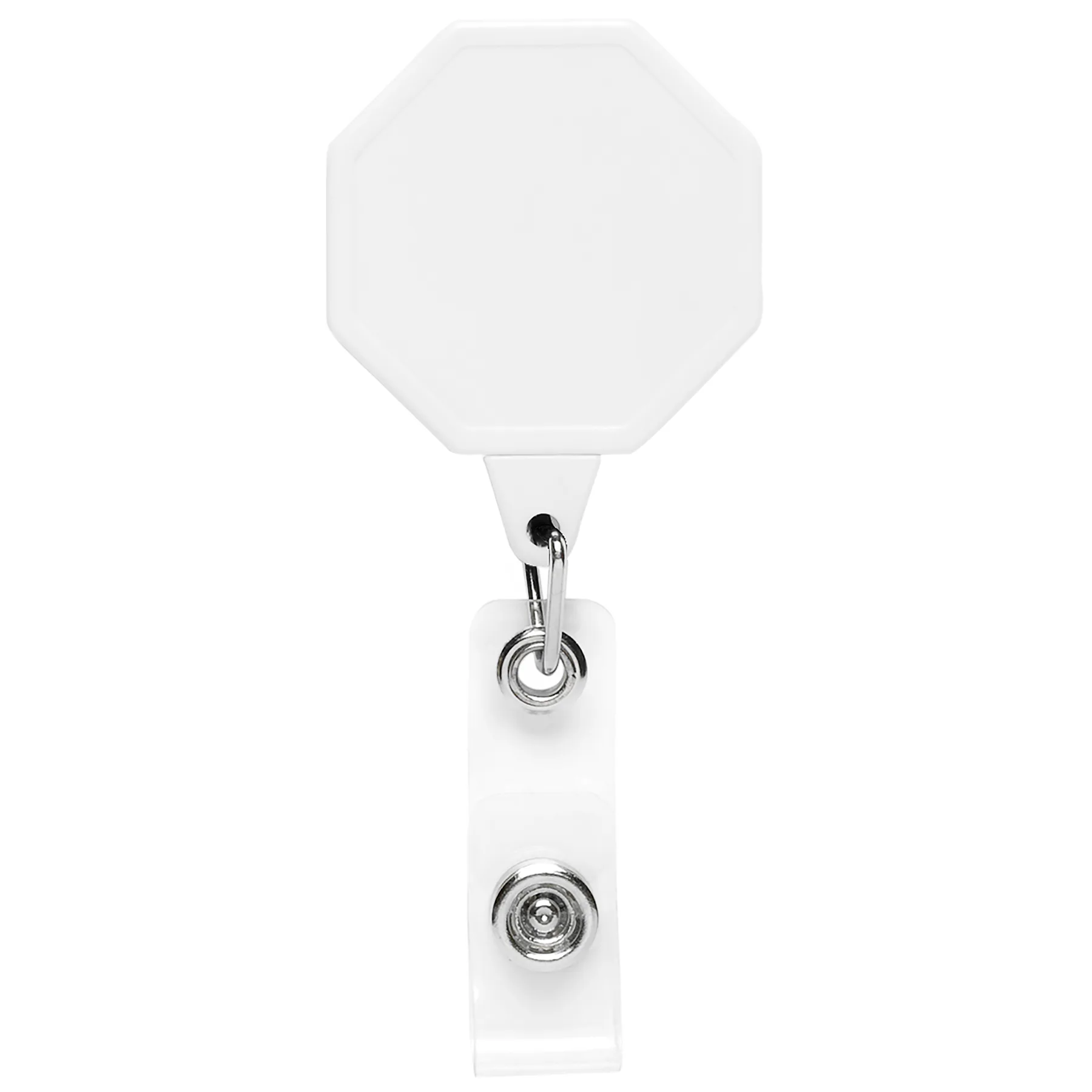 Jumbo Octagon Retractable Badge Reel view 2