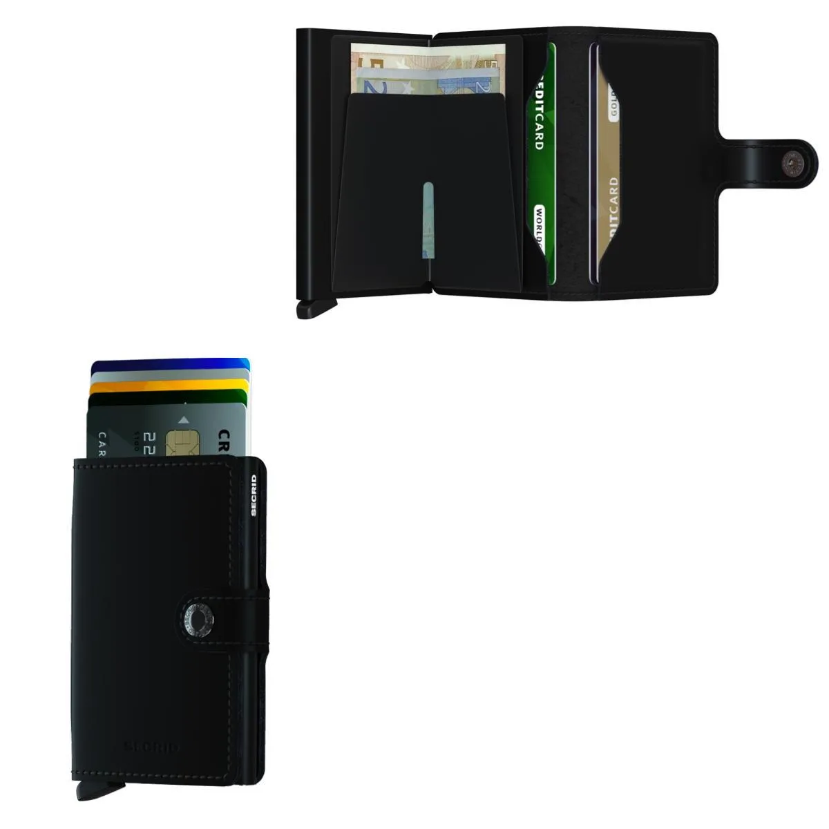 Secrid Miniwallet Matte Leather - Black
