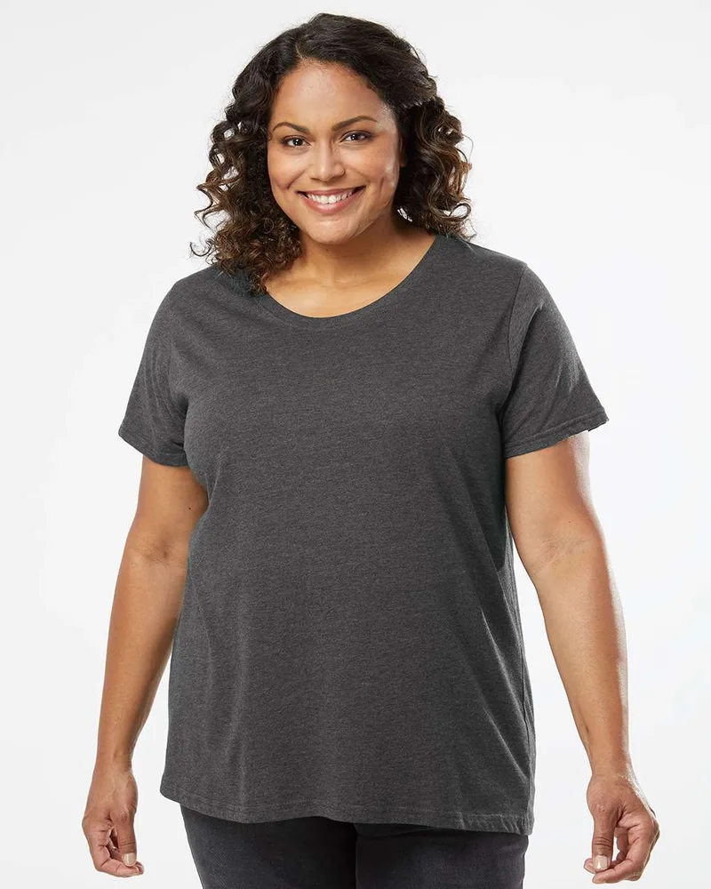LAT` Curvy Collection Women's Fine Jersey Tee view 6