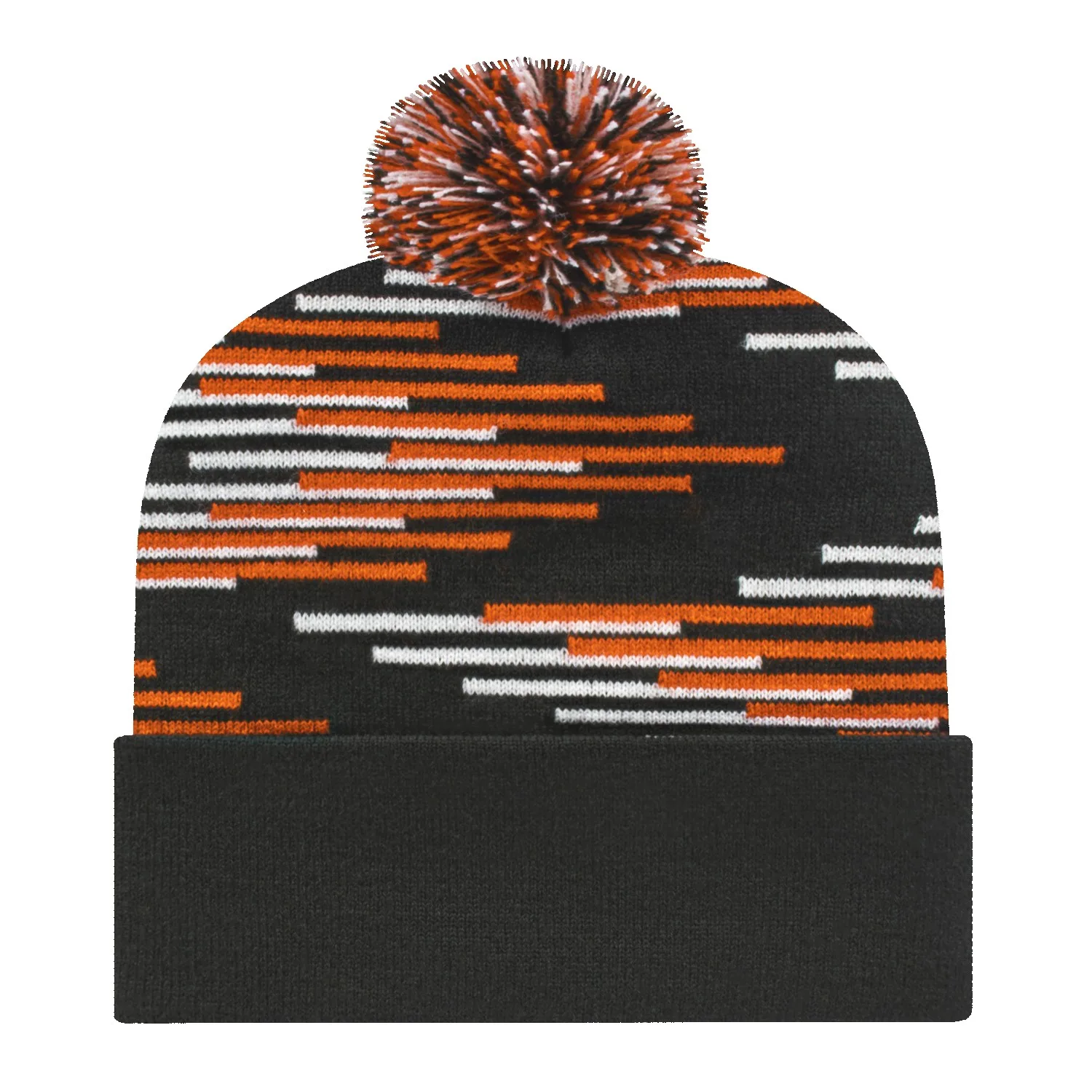 Bar Knit Cap with Cuff view 7