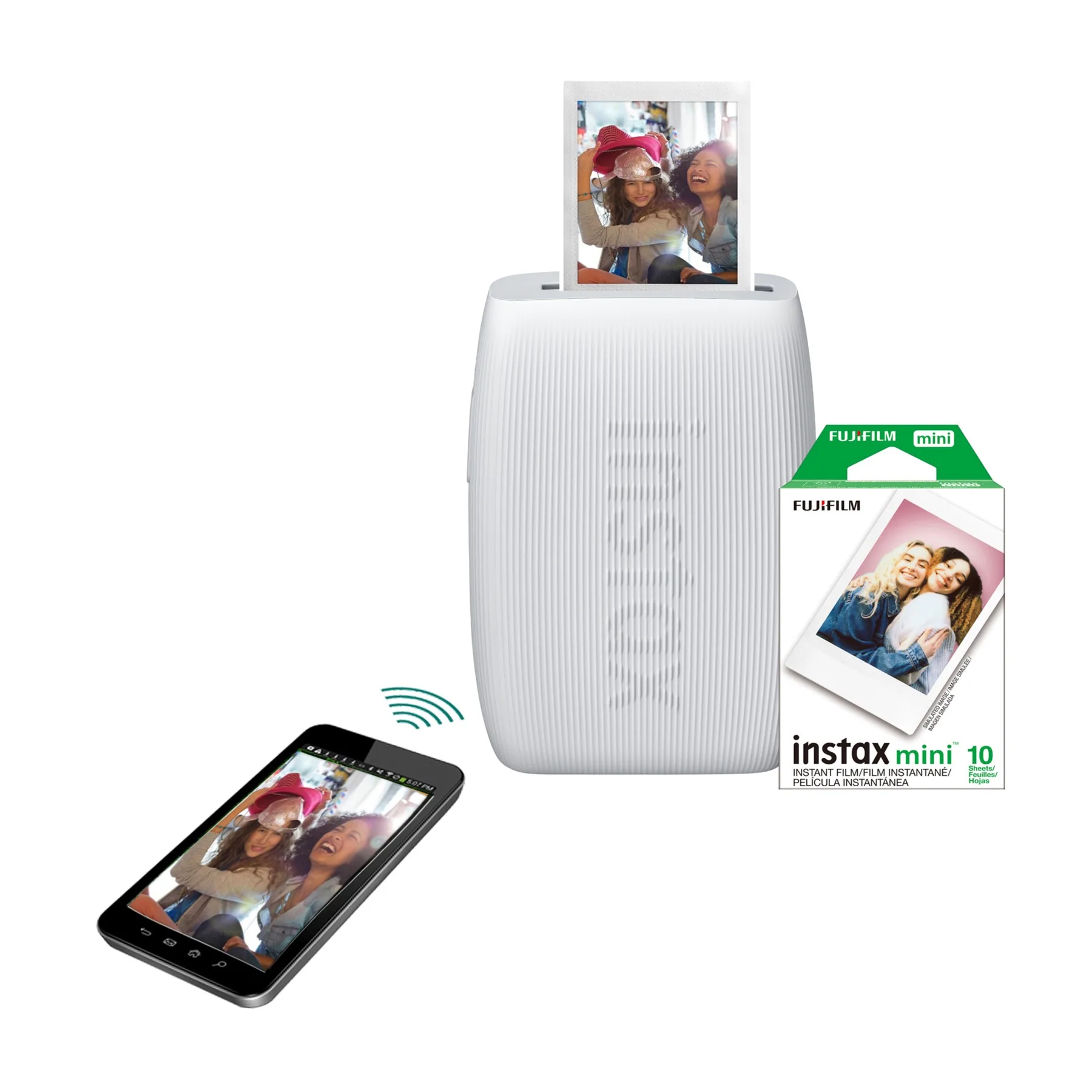 Fujifilm instax mini Link 3 Printer Bundle - Clay White