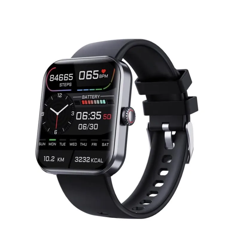 Intelligent Galaxy Chillband Aqua Black Ip-68 Waterproof Unisex Design Watch