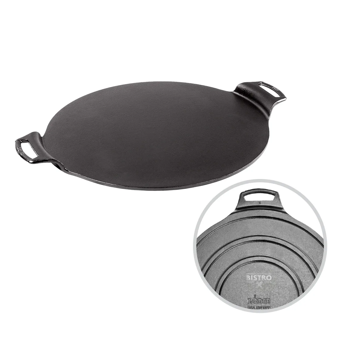 Lodge - 15-Inch Seasoned Cast Iron Pizza Pan