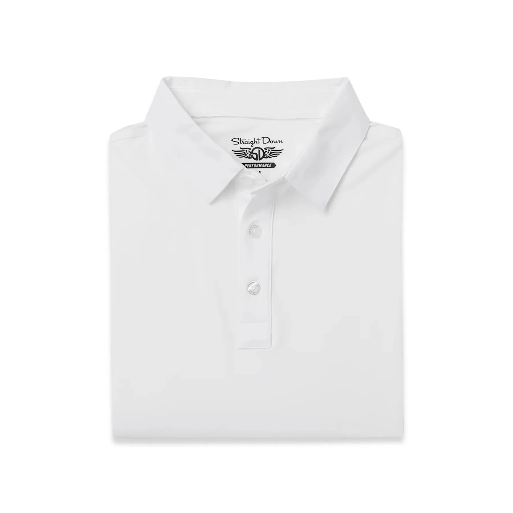 Straight Down Olympic Polo - White