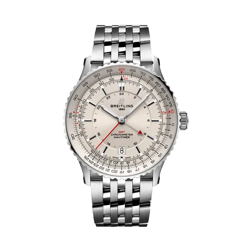 Breitling Navitimer Automatic GMT 41 Stainless Steel Watch