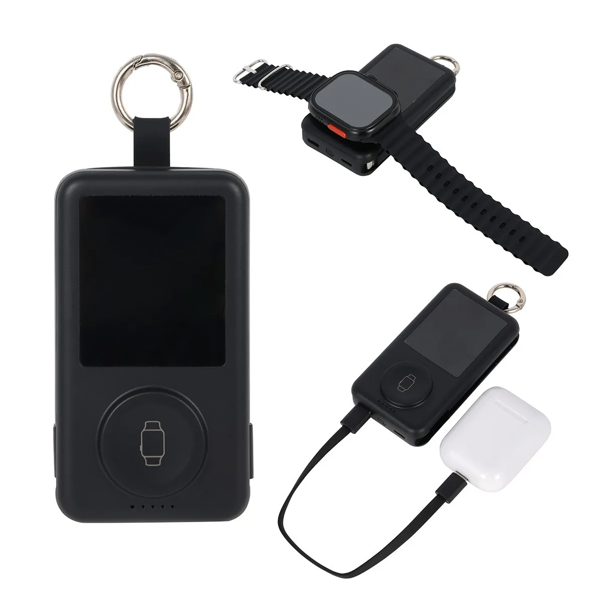Charter 6200mAh Light Up Power Bank with Watch Charger & Keyring view 3