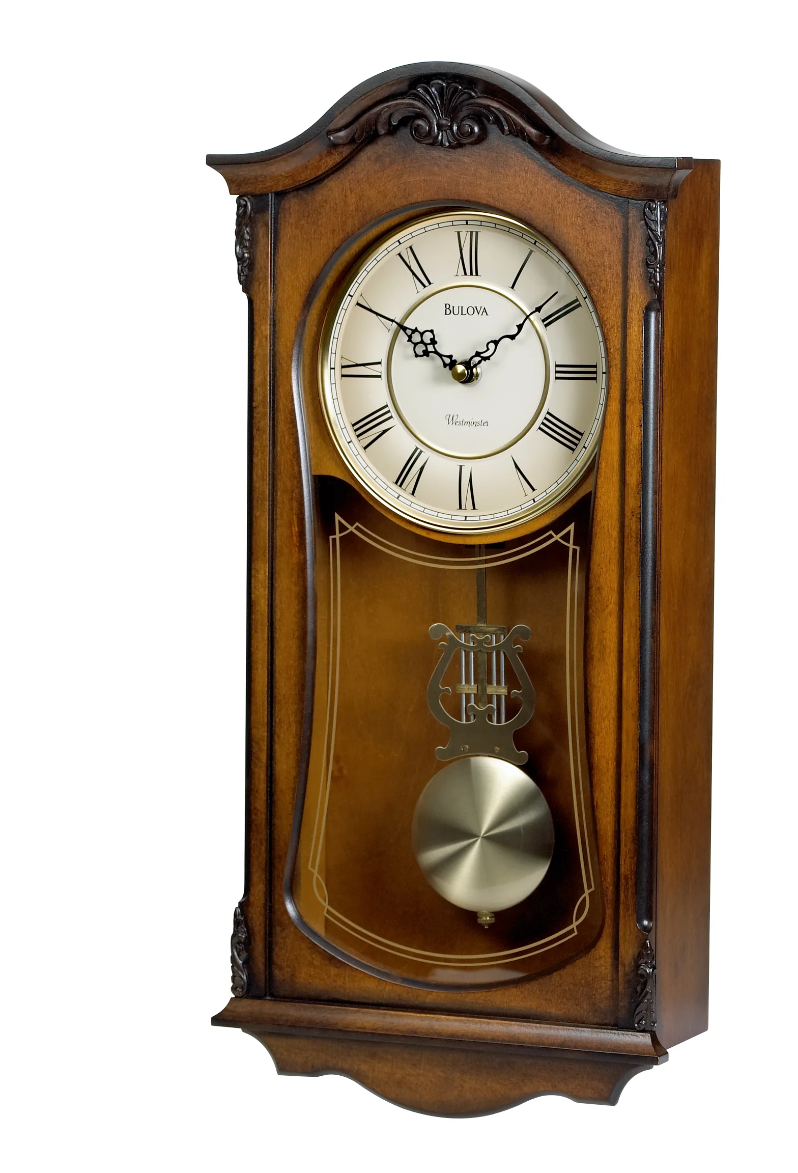 Bulova Clocks Cranbrook Wall Chime Clock