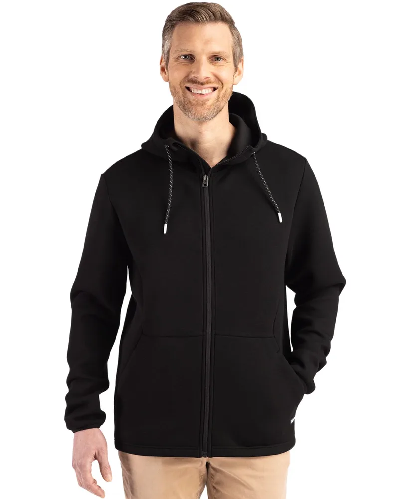 Cutter & Buck Roam Recycled Buttery-Soft Knit Mens Full Zip Hooded Jacket
