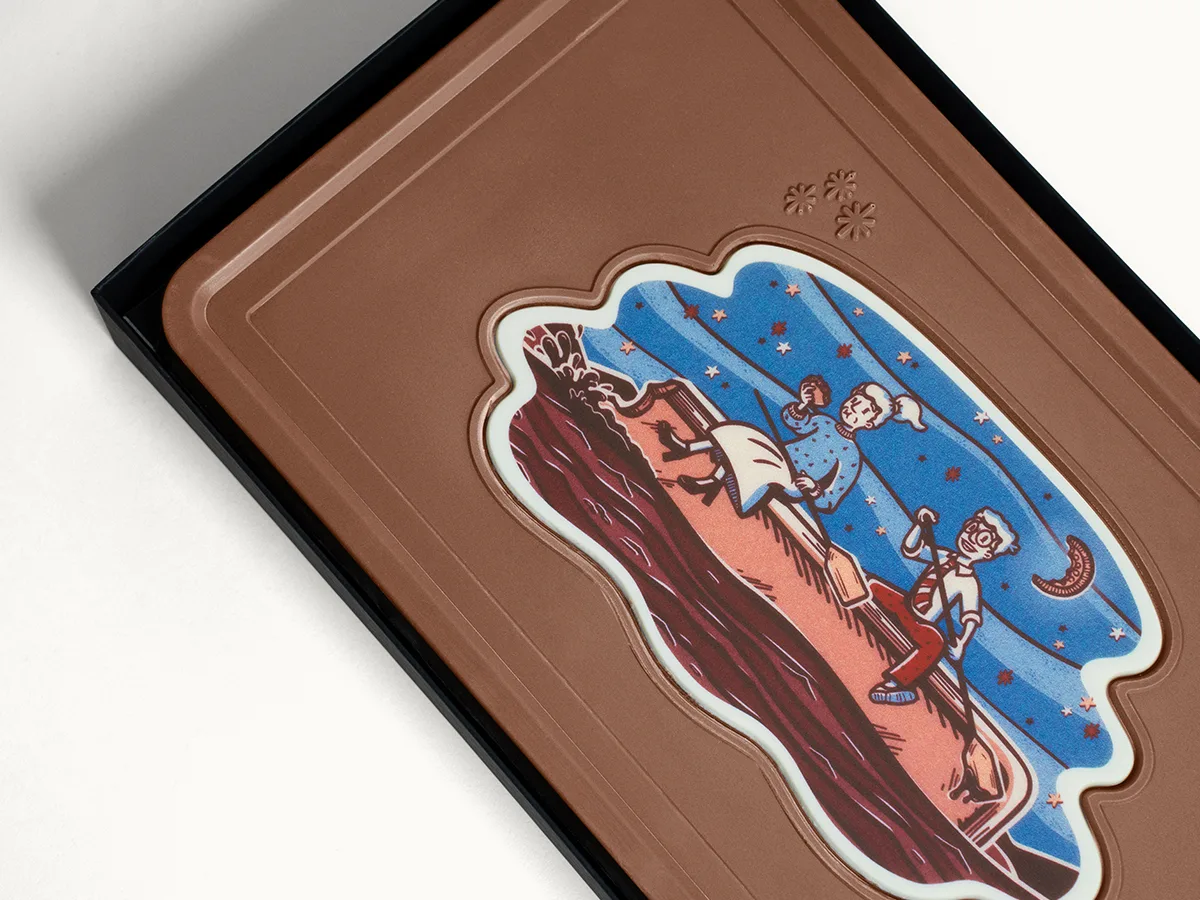 Giant 2lb. Engraved Combo Chocolate Bar with Classic Custom Packaging view 5