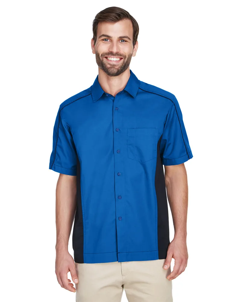 NORTH END Men's Fuse Colorblock Twill Shirt