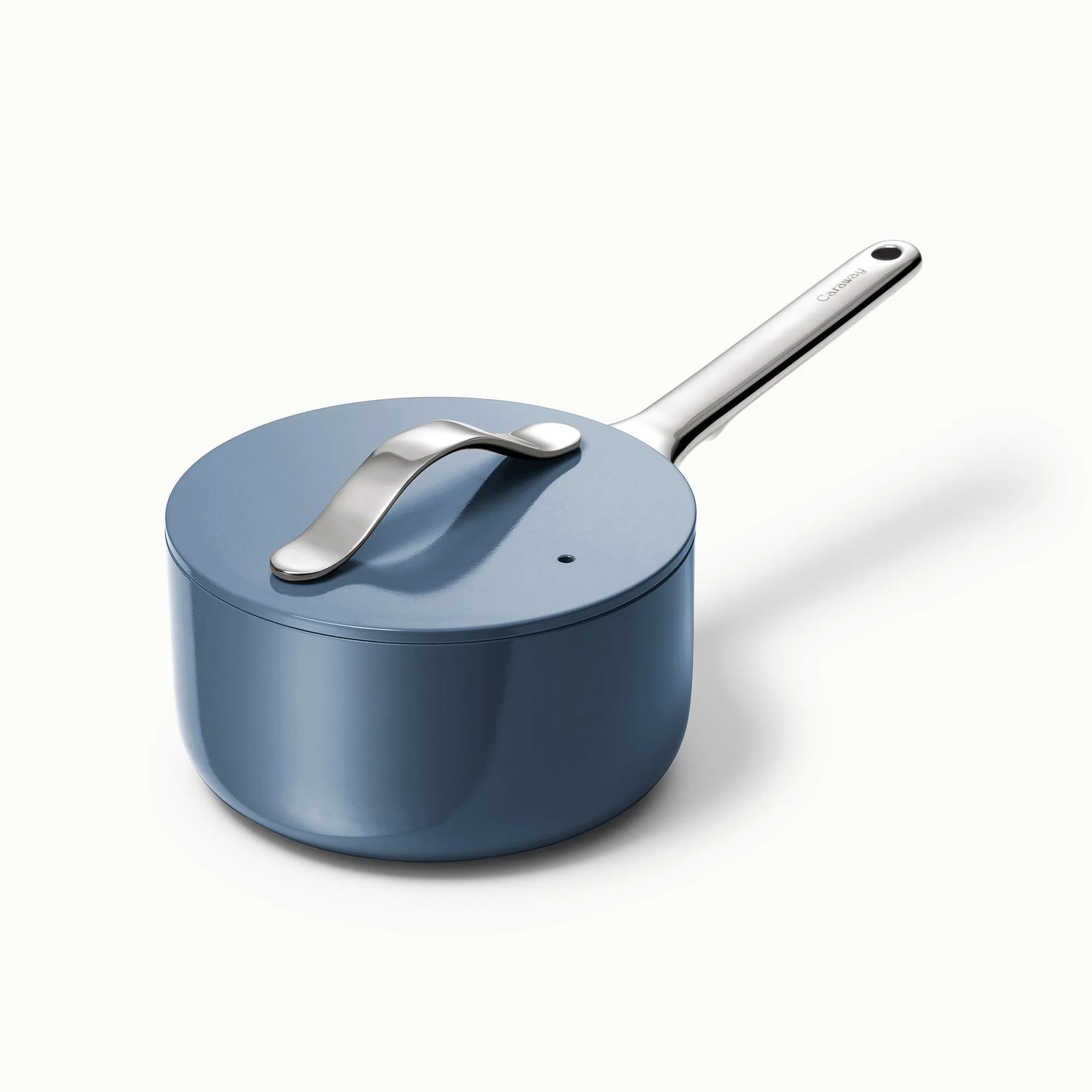 Caraway 1.75 Qt. Nonstick Navy Ceramic Saucepan