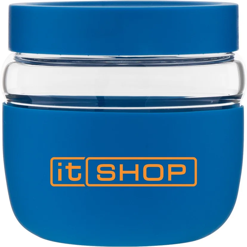 22 oz h2go Graze Glass Container (Cerulean)
