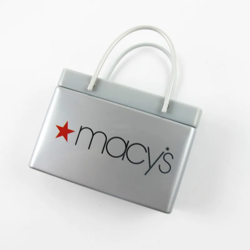 Silver Shopping Bag Mint Tin