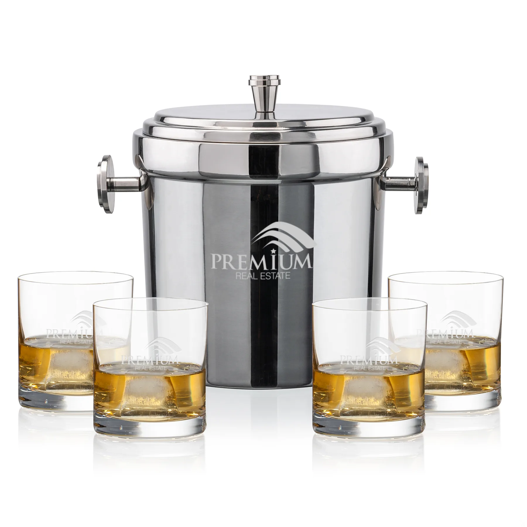 Milano Bucket Set, Laser Engraving, Set of 5