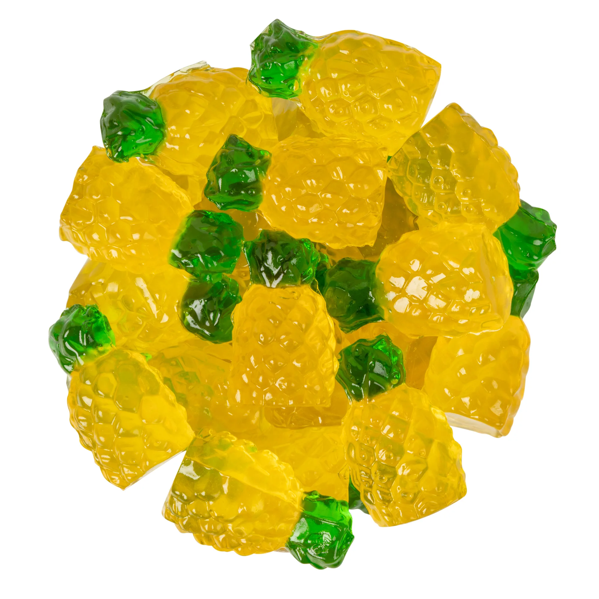 4 oz. ECO-Digibag™, Compostable & Full Color, 3D Gummy Pineapples view 2
