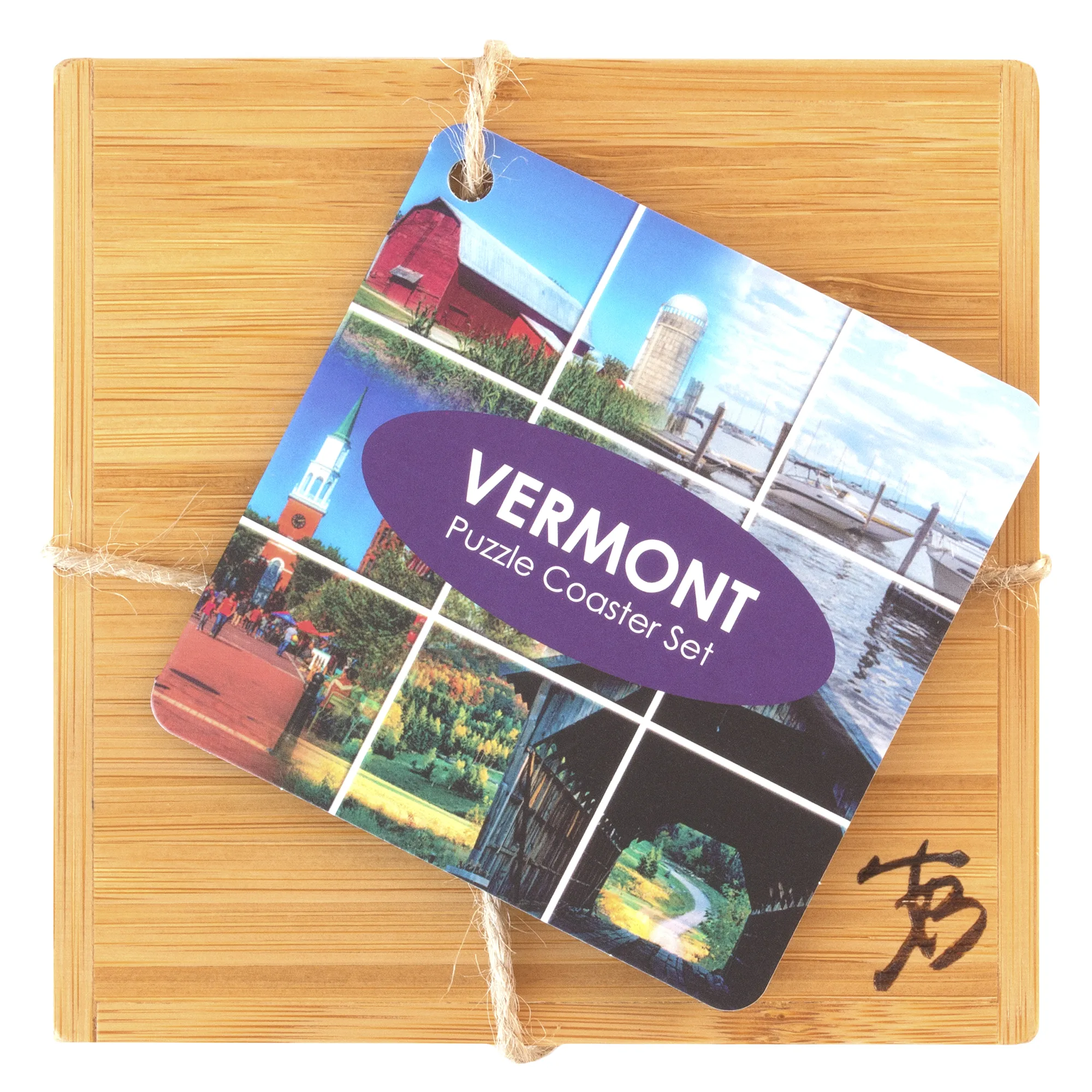 Vermont Puzzle Coaster Set view 6