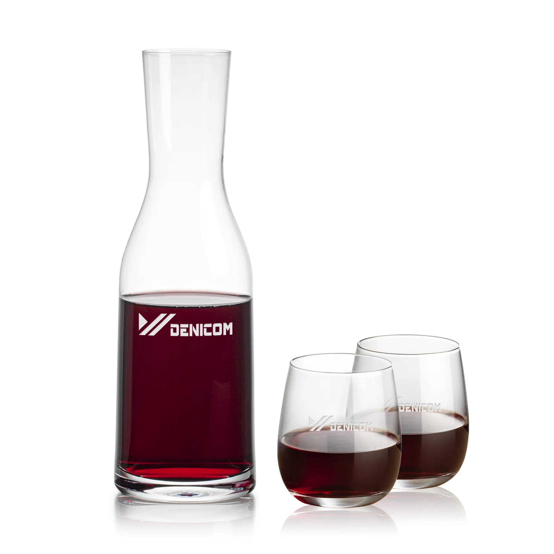 Carafe Stemless Set, Crestview Wine Set, Carafe & 2 Stemless Wine