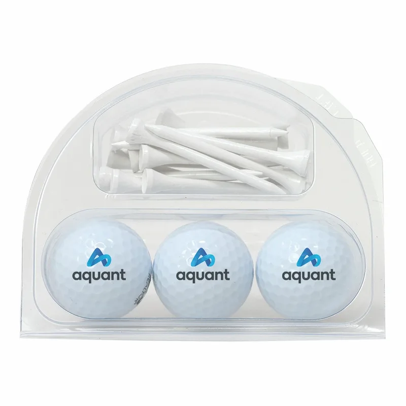 Golf Balls & Tees Clamshell Pack