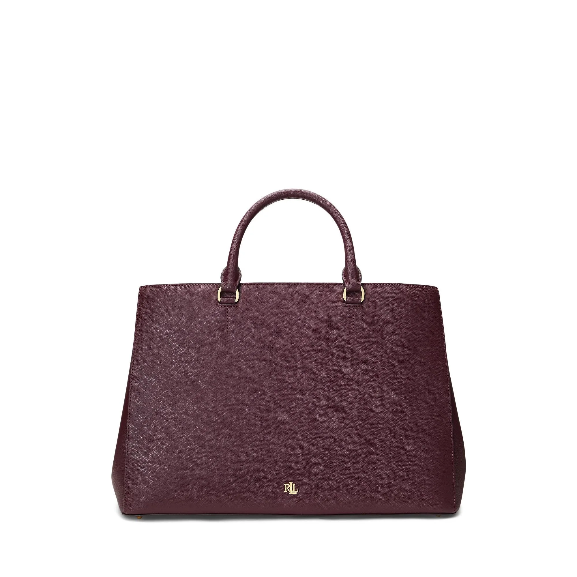 Ralph Lauren Burgundy Hanna 37 Large Satchel