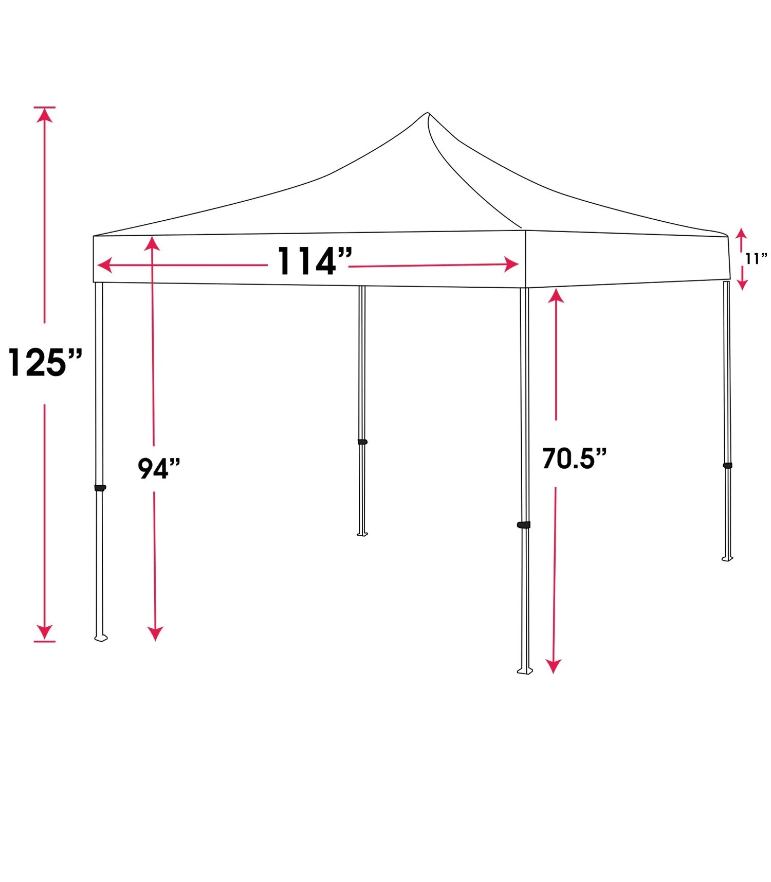 10' Pop Up Tent (Full Color) view 2