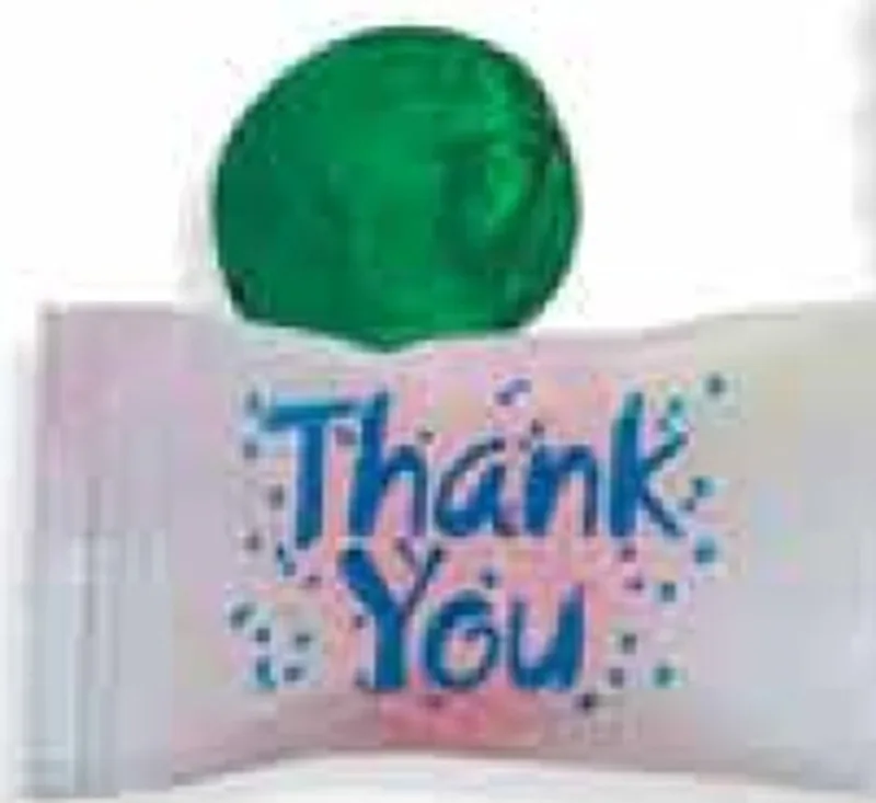 5 Flavor Crystal Fruit Candy w/ Stock Thank You Wrapper