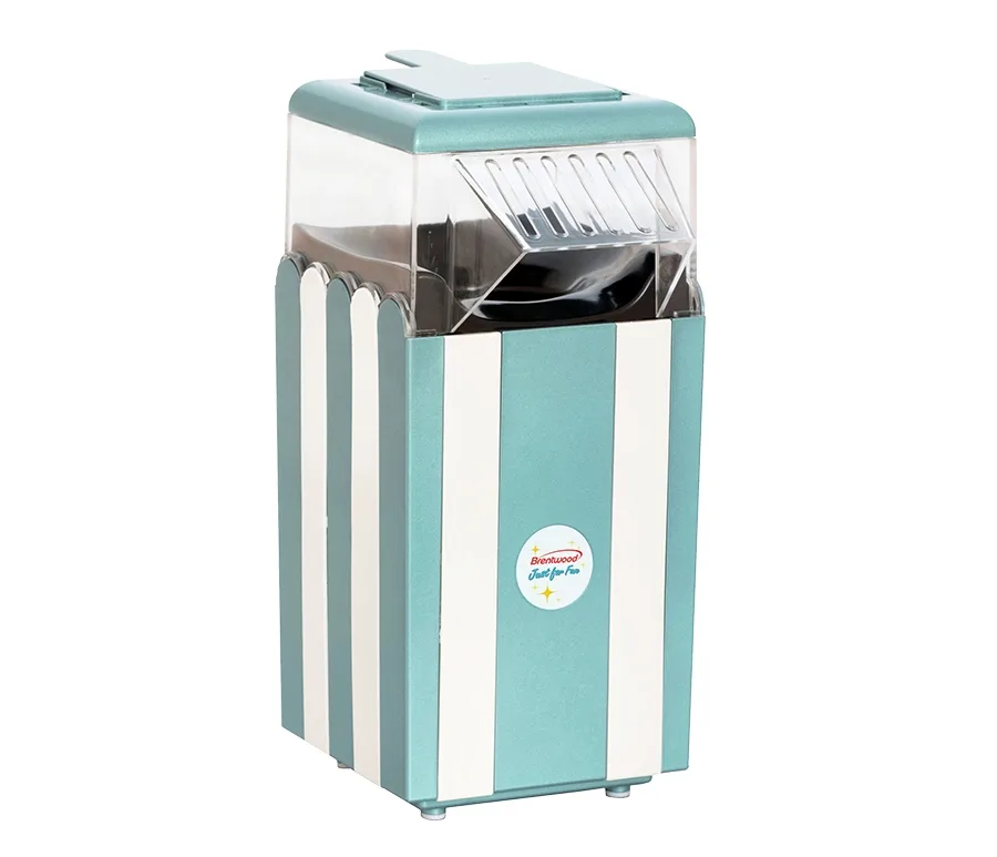 8 Cup Blue Striped Popcorn Maker
