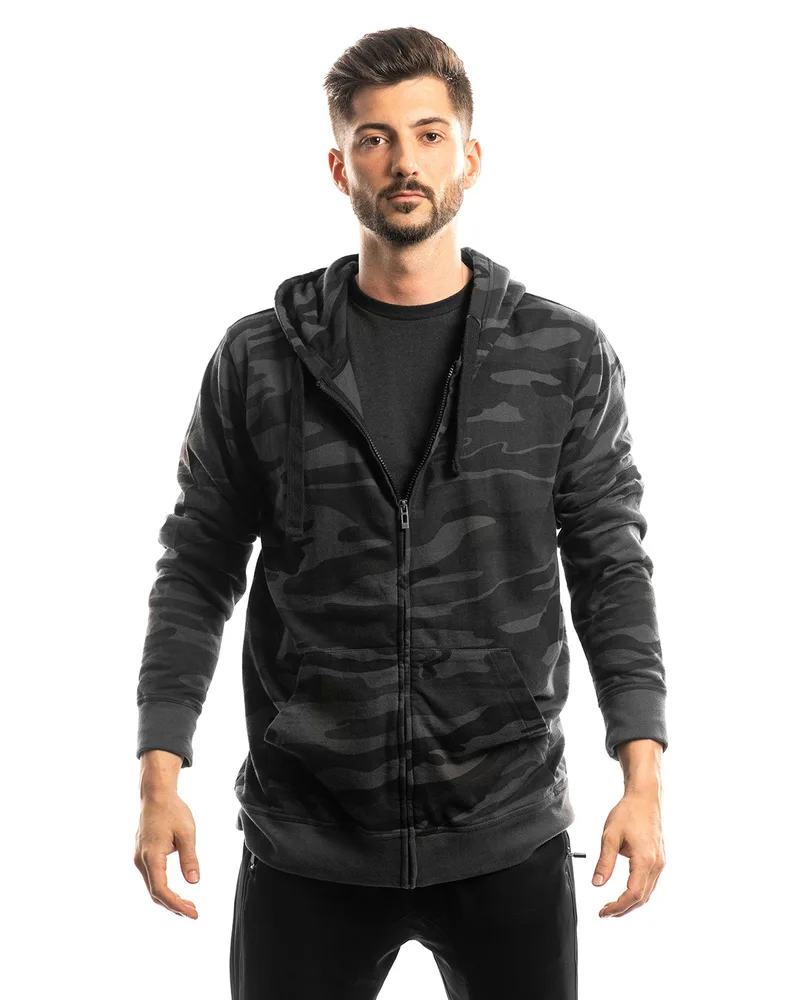 Burnside Men's French Terry Full-Zip Hooded Sweatshirt