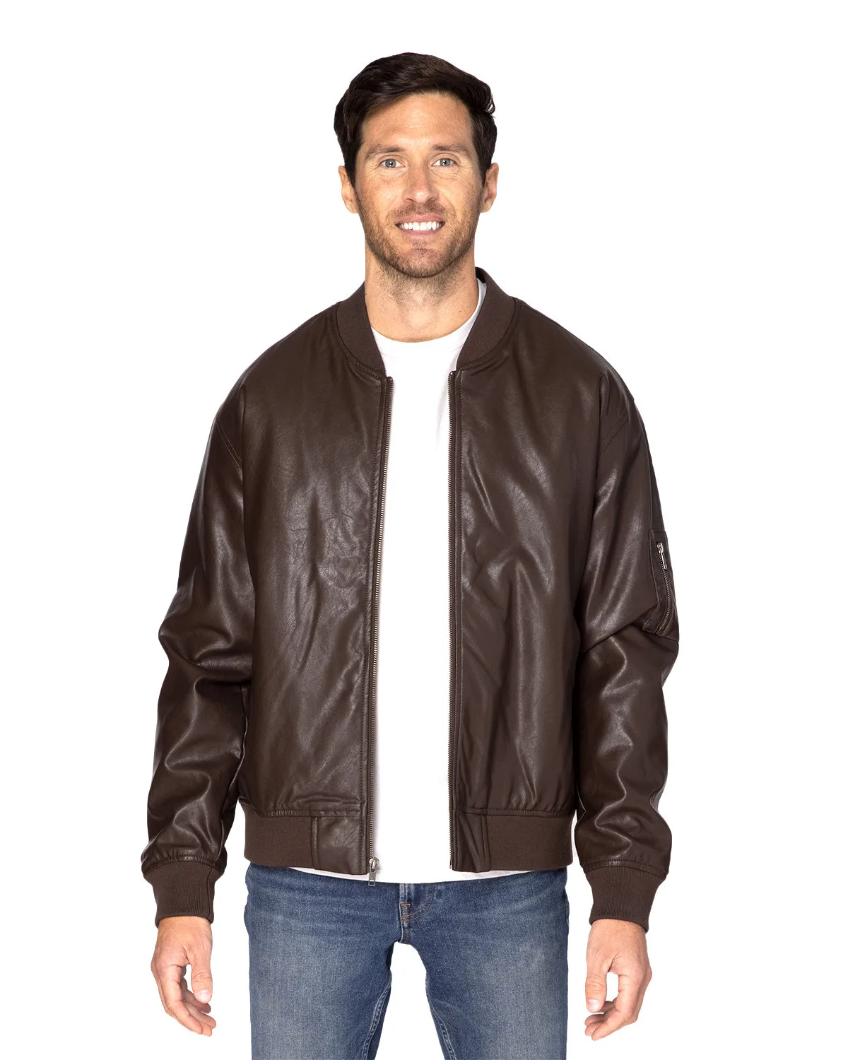 THREADFAST Unisex Bomber Jacket view 4