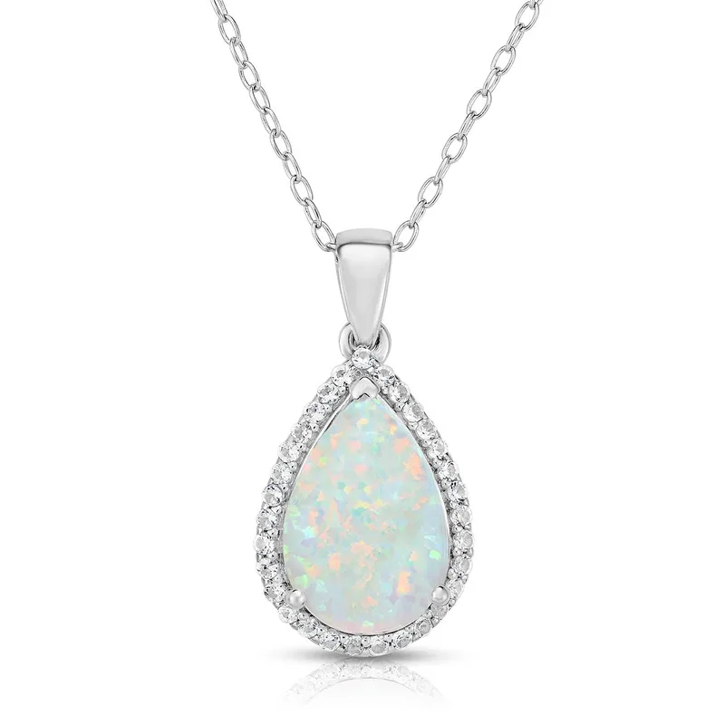 Jilco Inc Opal Cable Chain Necklace
