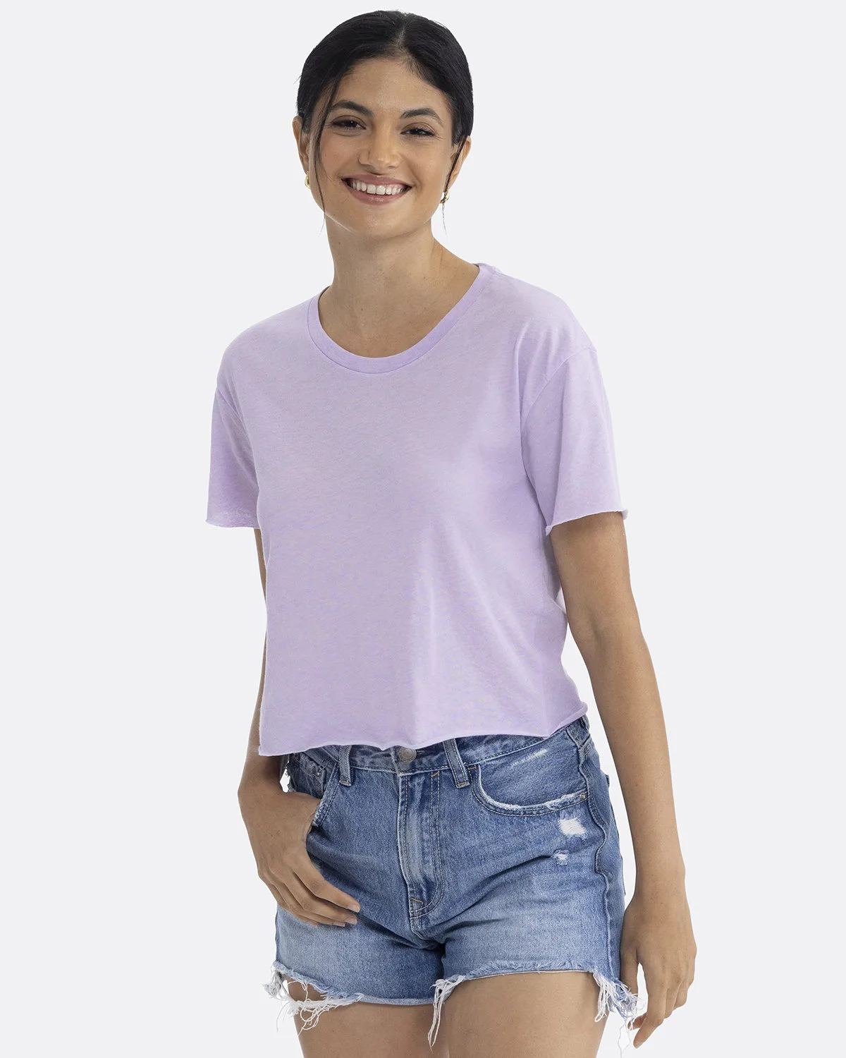NEXT LEVEL APPAREL Ladies' Festival Cali Crop T-Shirt view 7