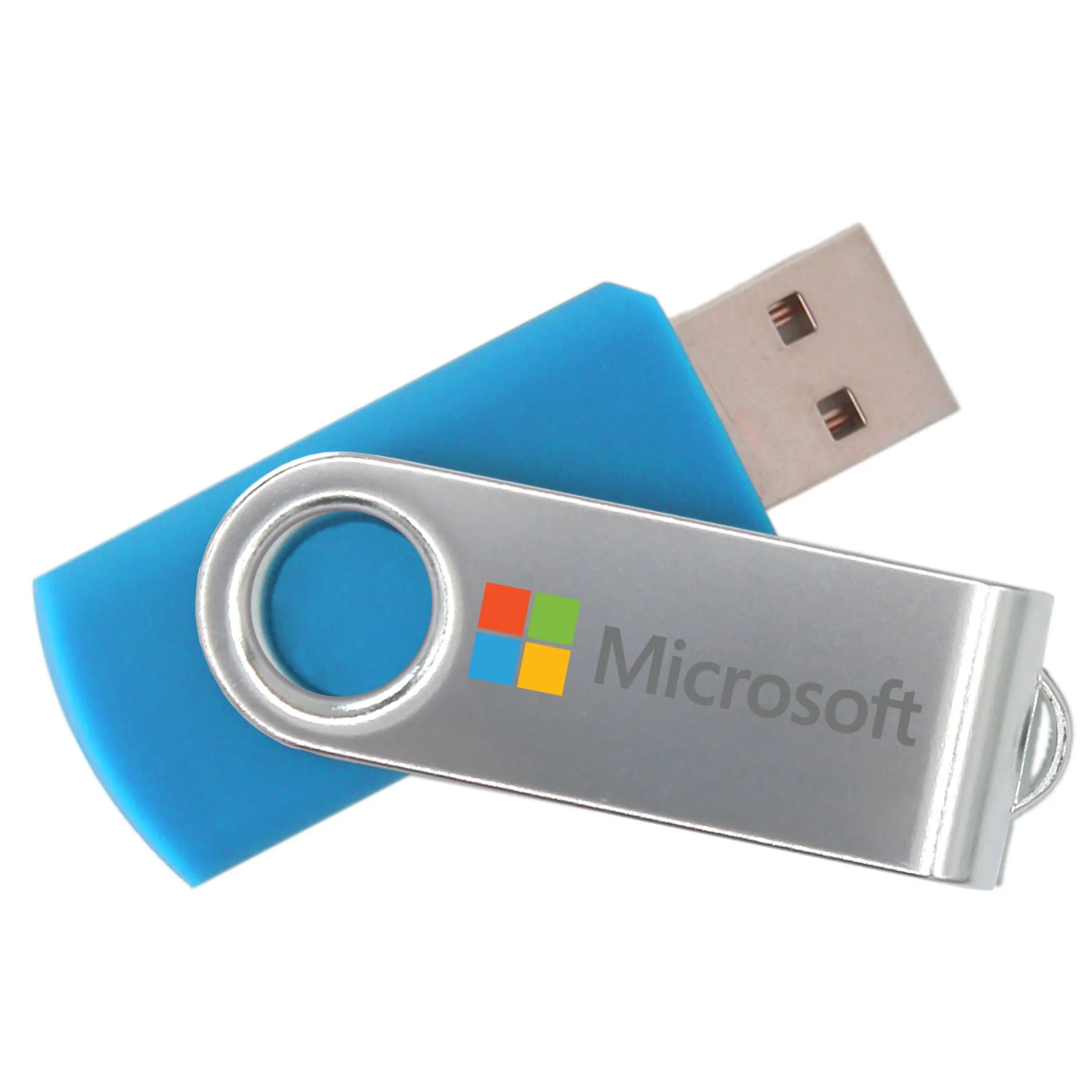 iClick® 3.0 Silver Swivel USB Flash Drive 16GB view 2