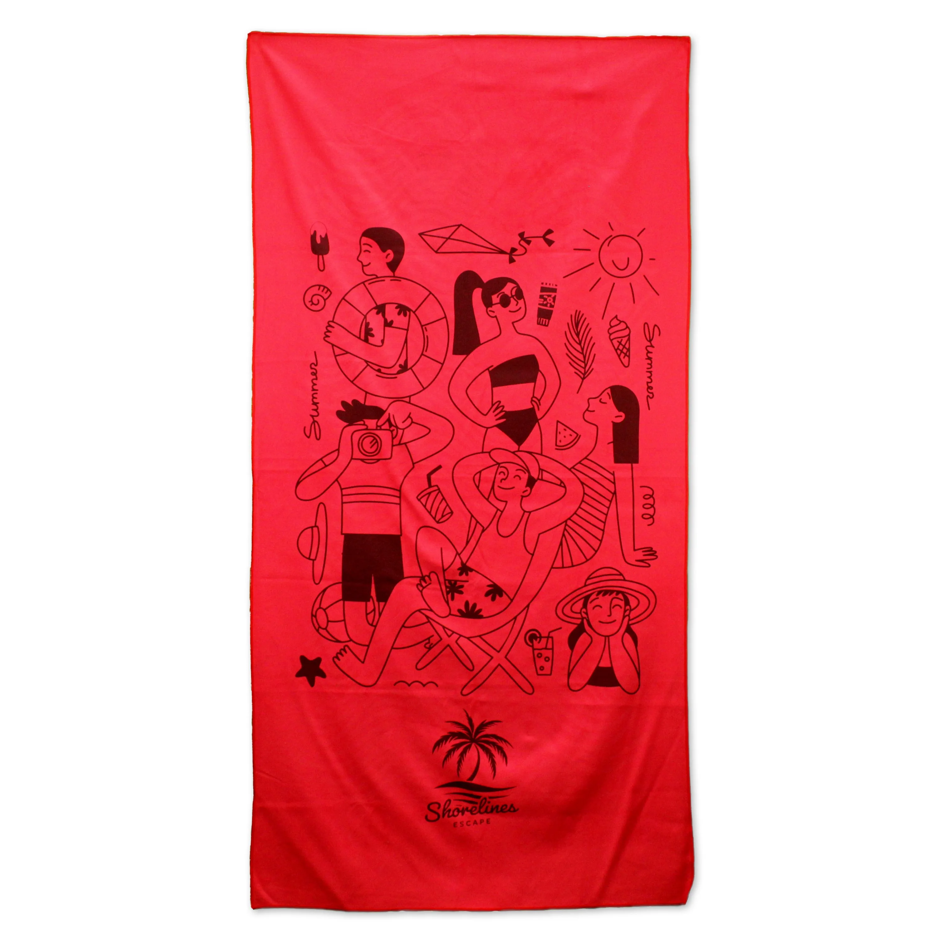Microsuede Beach Towel (1 Color Imprint) view 5