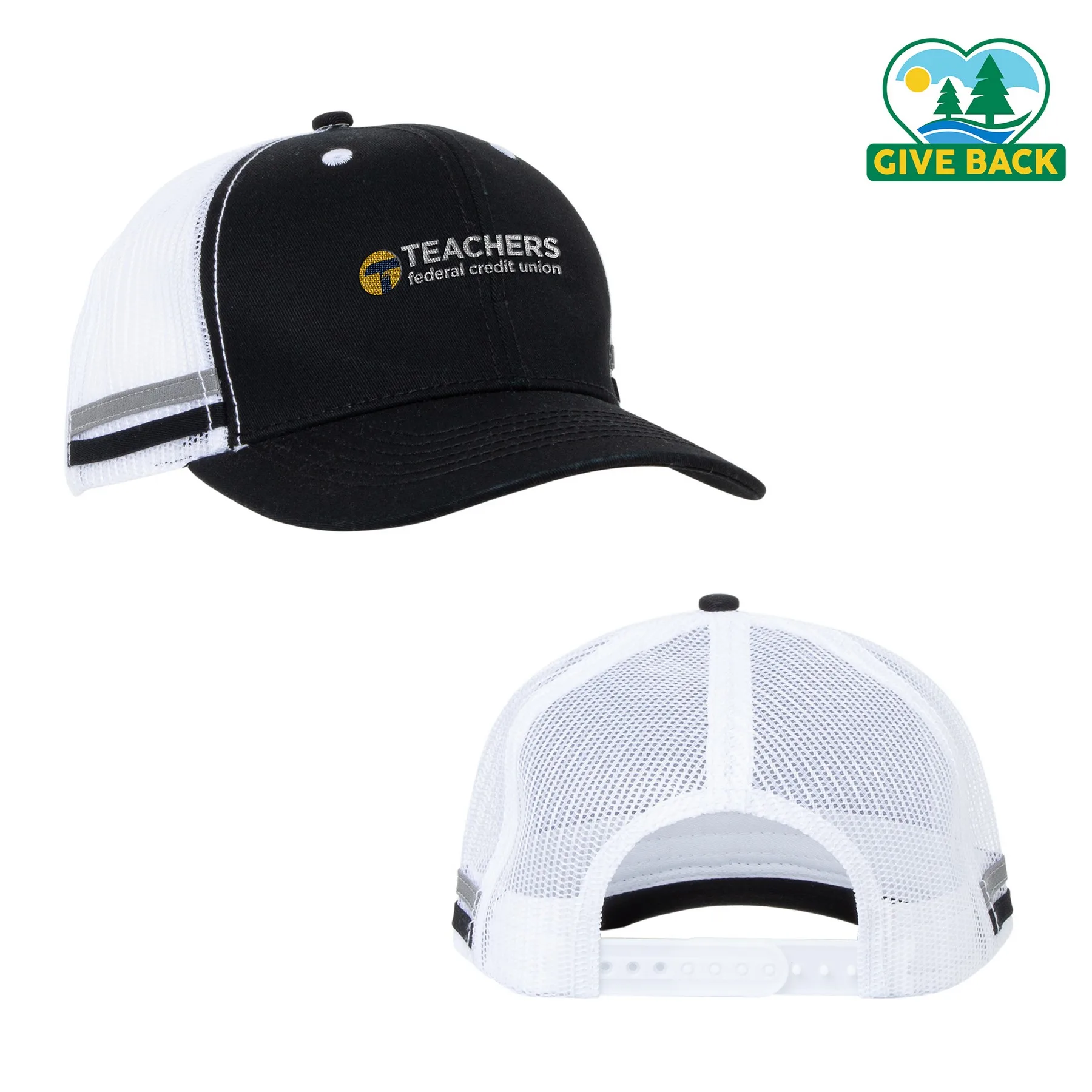ACE Striped Trucker Hat view 4