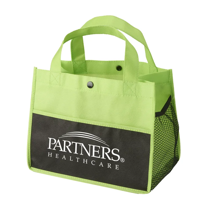 Mini Snap Non-Woven Lunch Tote Bag view 5
