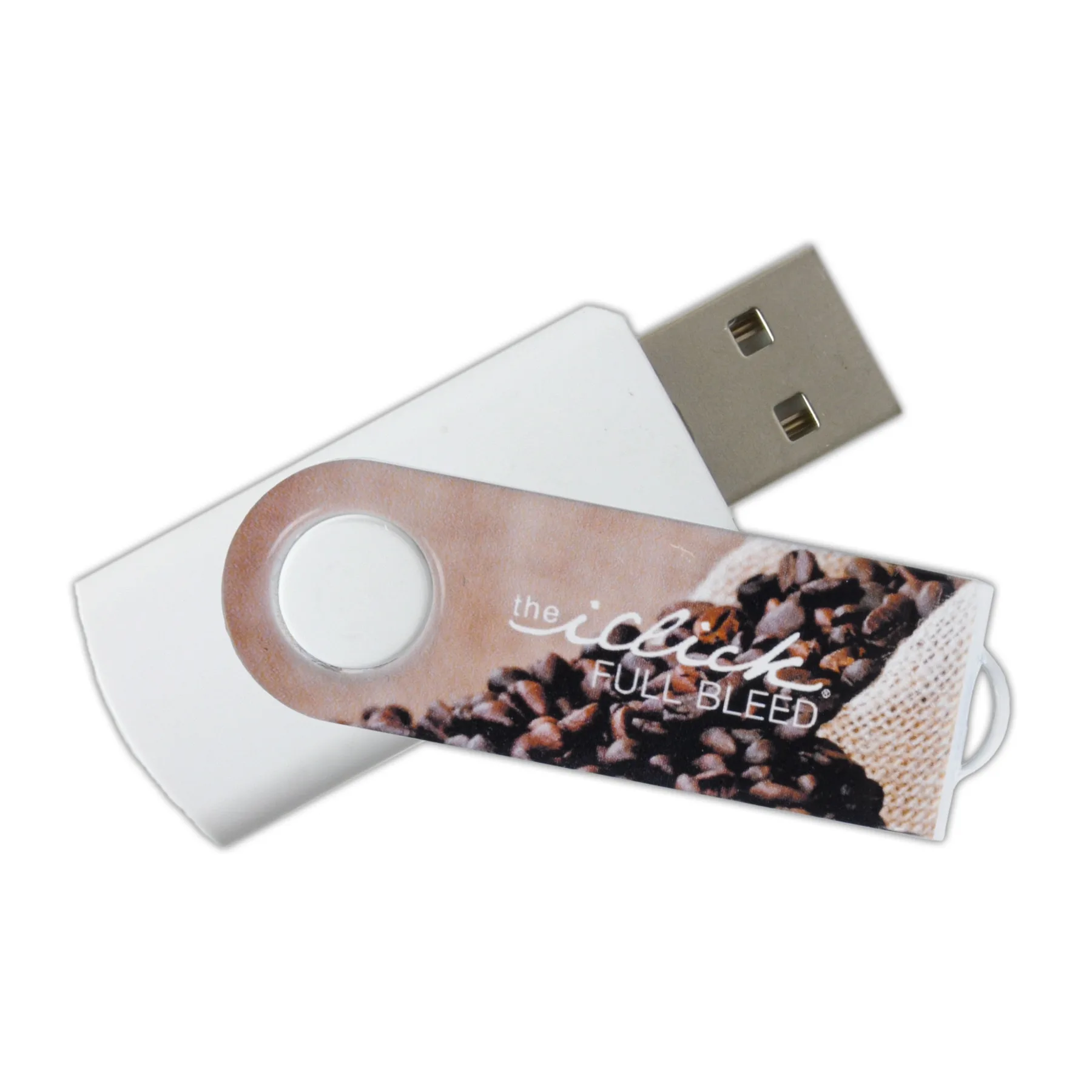 iClick® Full Bleed USB Flash Drive 256MB - Overseas