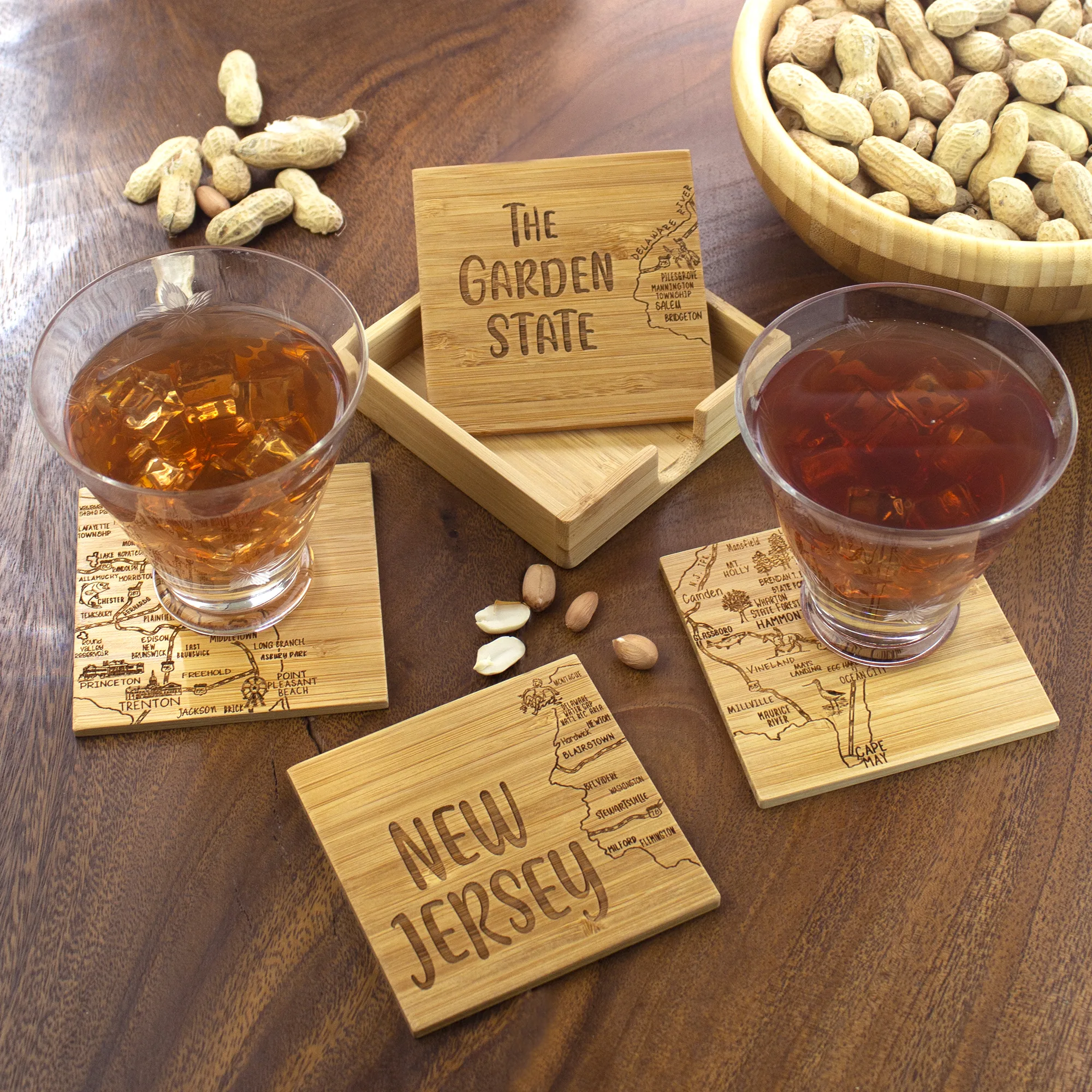 New Jersey Puzzle Coaster Set view 2