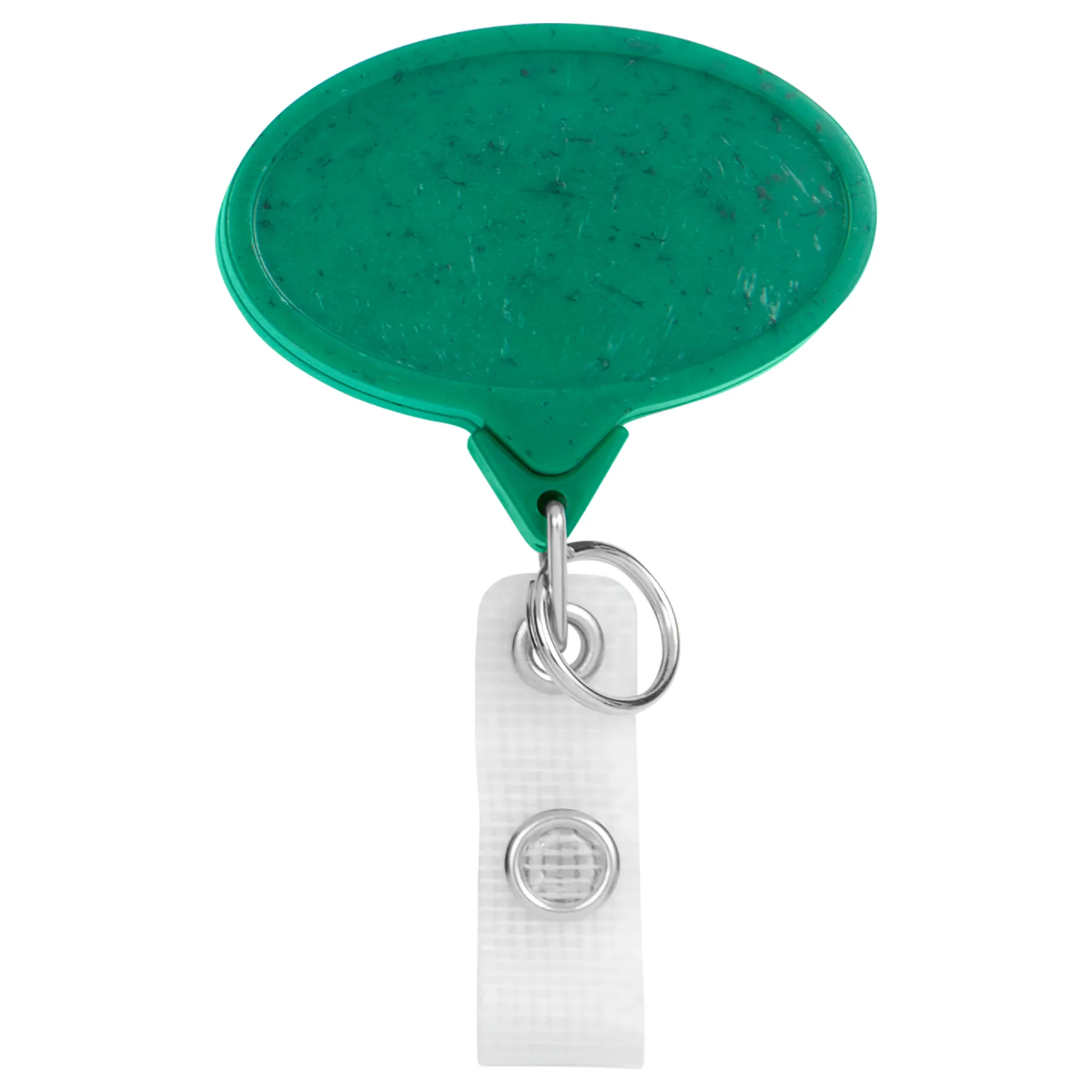 Hemp Jumbo Oval Retractable Badge Reel view 2