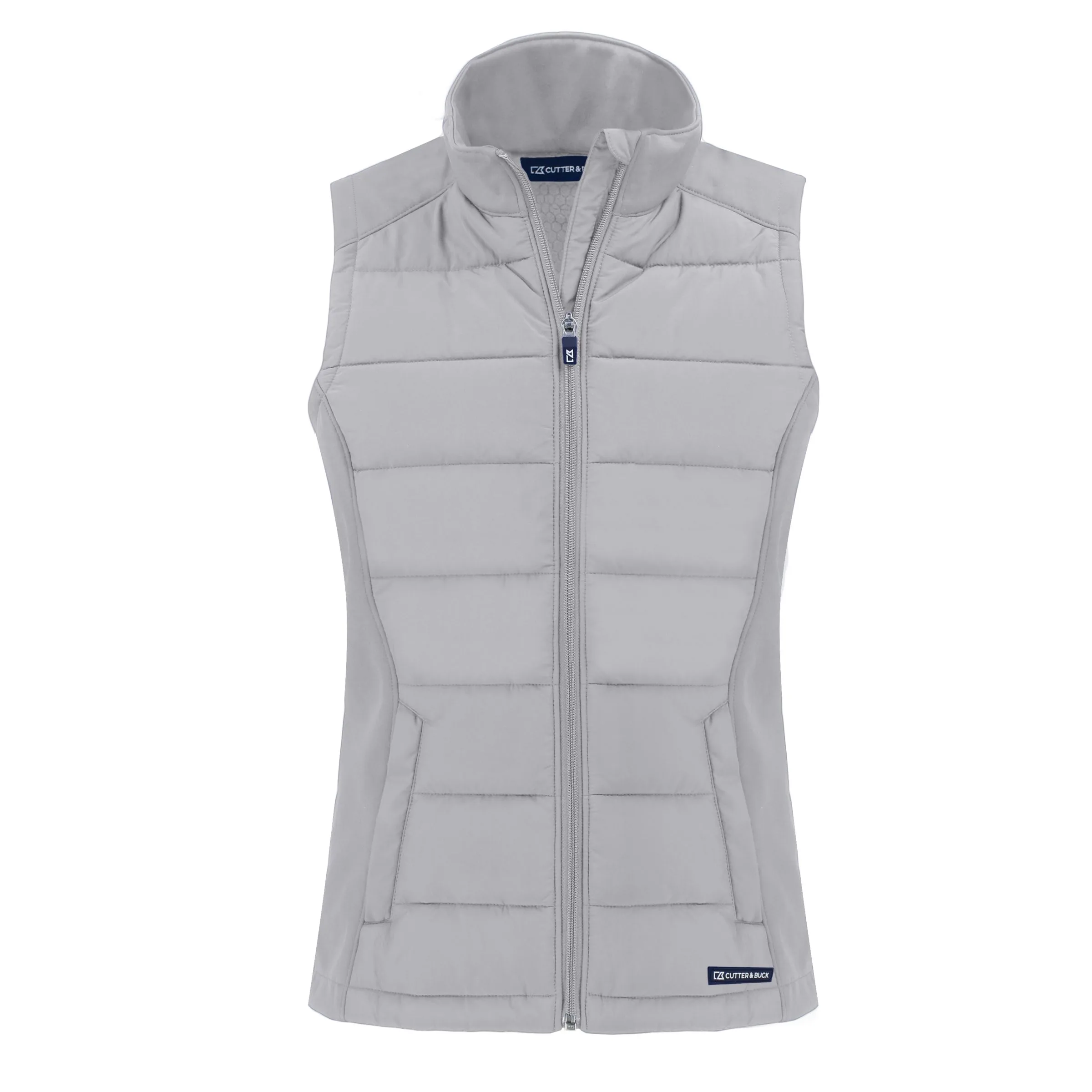 Cutter & Buck Evoke Hybrid Eco Softshell Recycled Womens Full Zip Vest view 2