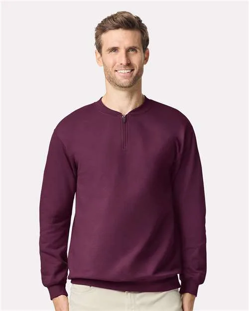 Gildan® Softstyle® Midweight ¼ Zip Sweatshirt