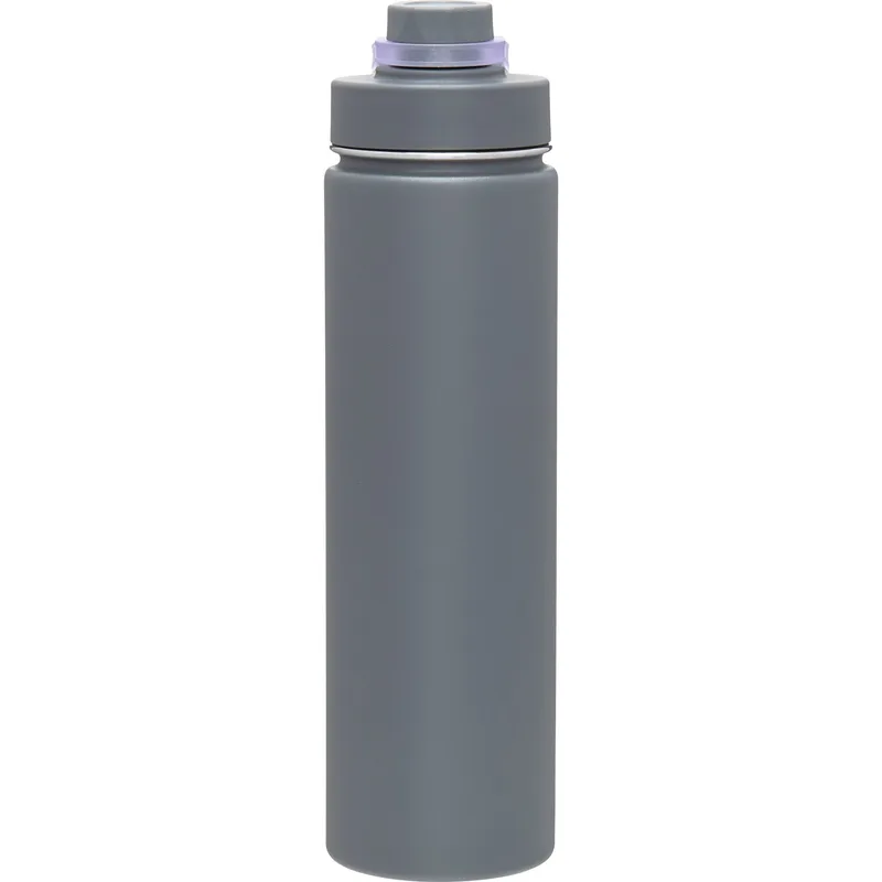 24 oz h2go Conquer Water Bottle (Matte Storm Gray) view 2